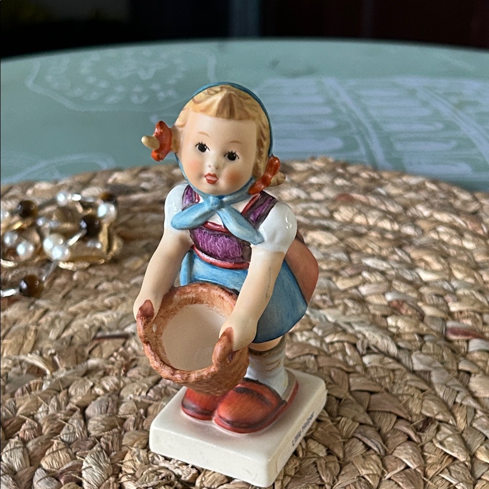 Hummel German Girl Figurine with Basket